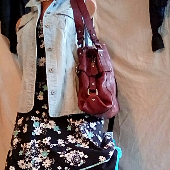 Large Red Fossil Shoulder Bag - Picture 3 of 8